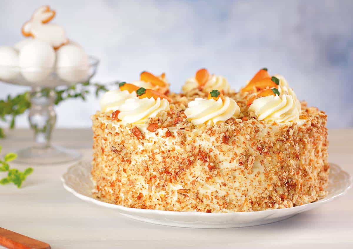 Easter basket cake - carrot cake recipe